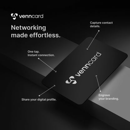 VennCard Matte Black Metal Card
